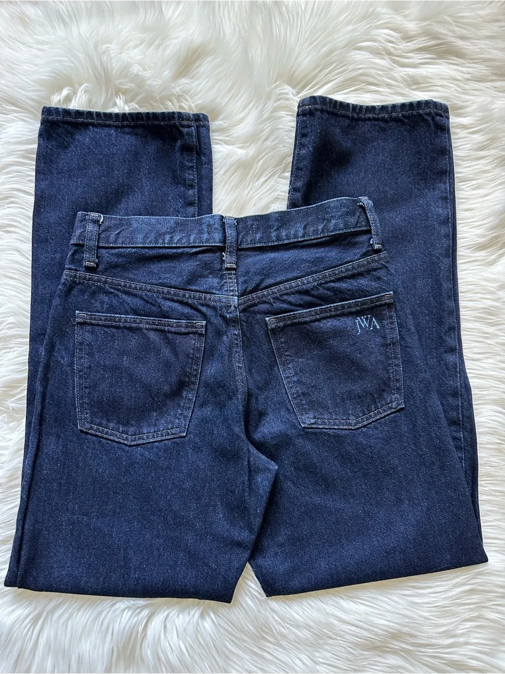 Uniqlo JW Anderson Navy Blue Straight Jeans - Picture 4 of 6